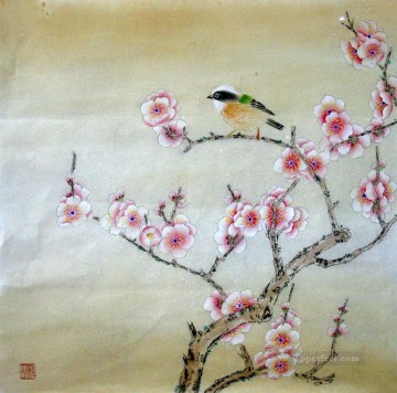 鳥 Painting - 梅の花の上の鳥
